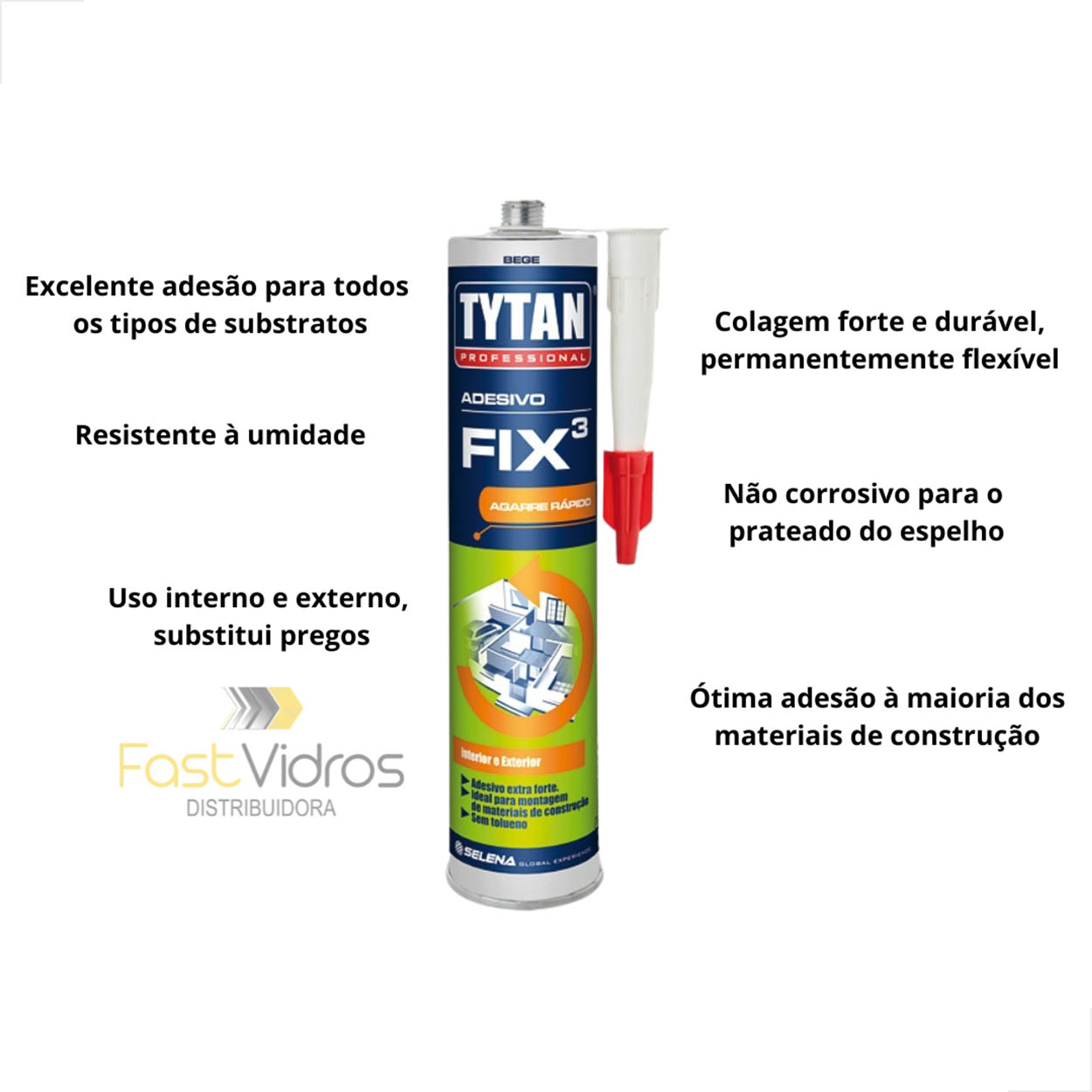Adesivo Fix3 Tytan Montagem Interior e Exterior Sem Tolueno