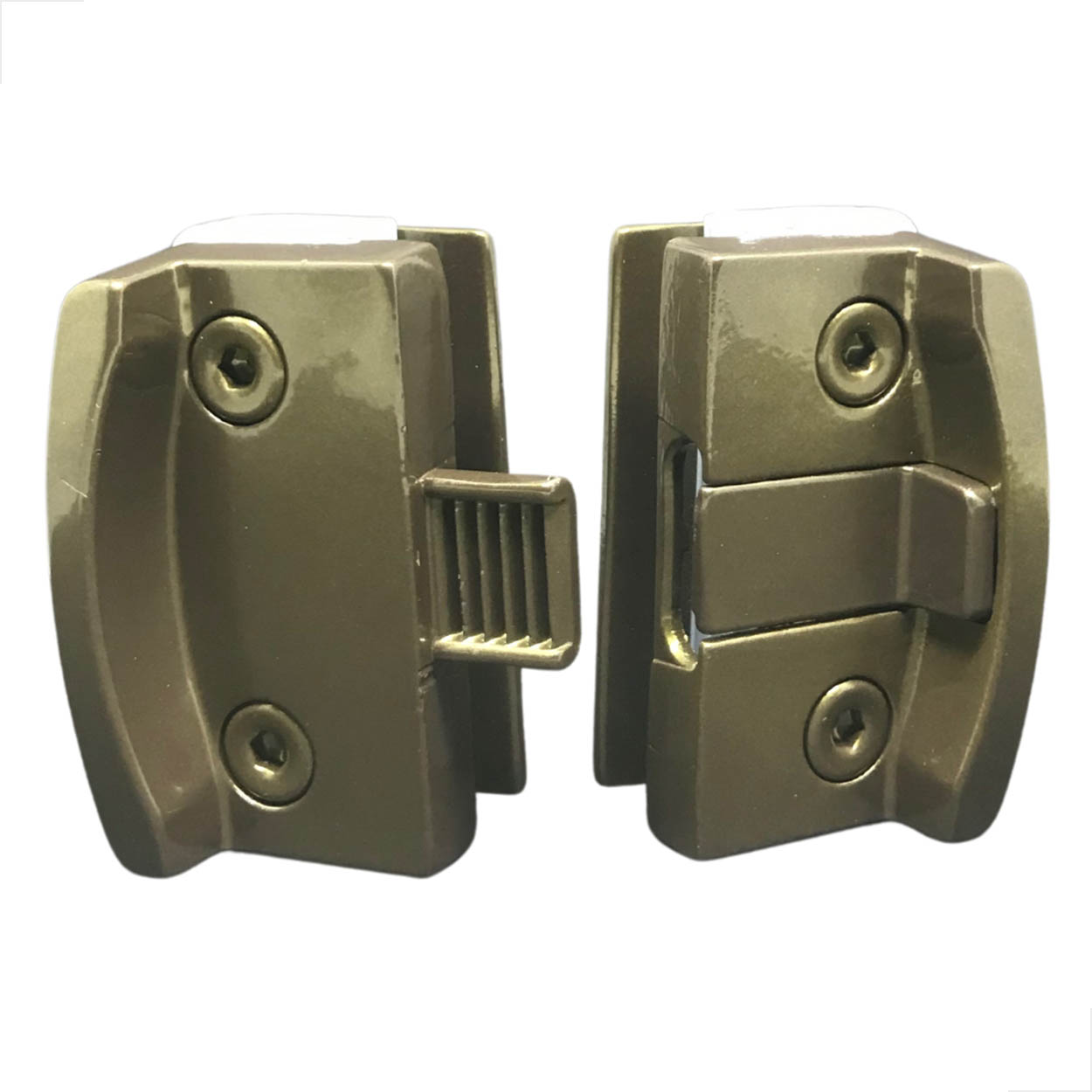 Bate Fecha 1570Mini P/ Janela De Blindex V/v Metal - Bronze