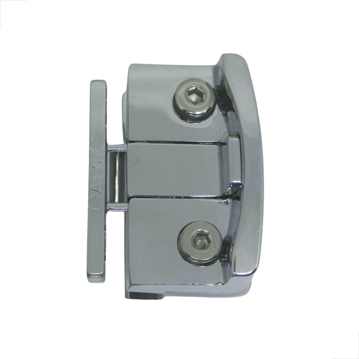 Bate Fecha 1571mini P/ Janela De Blindex V/a Metal - Cromado