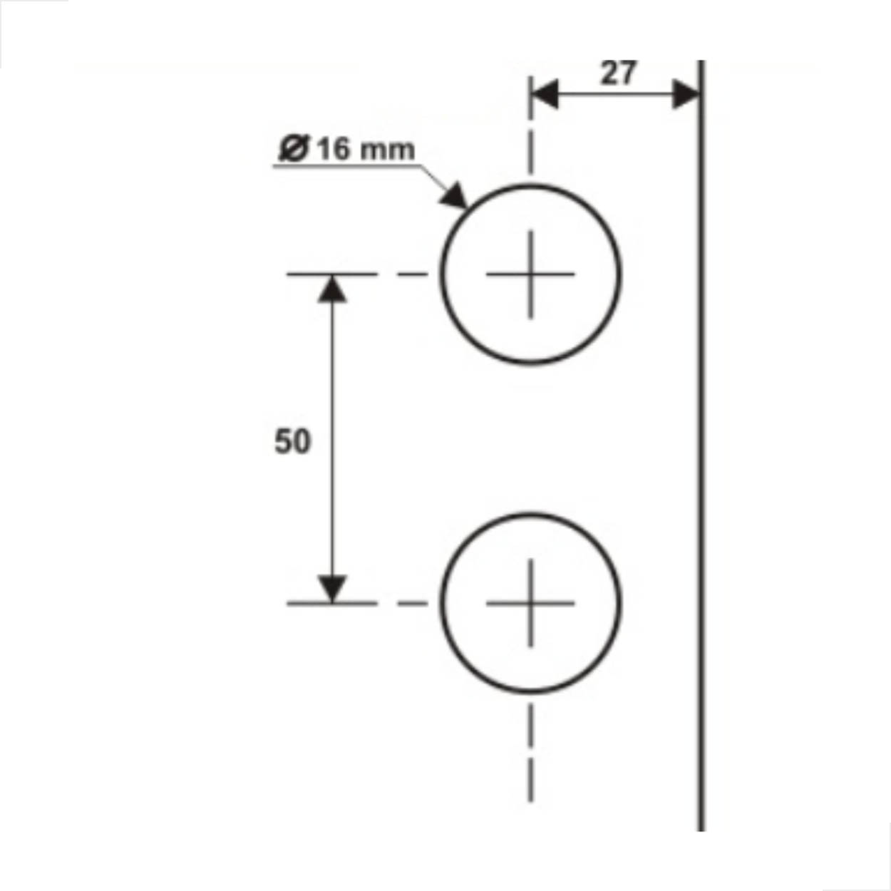 Bate Fecha 1571mini P/ Janela De Blindex V/a Metal - Cromado