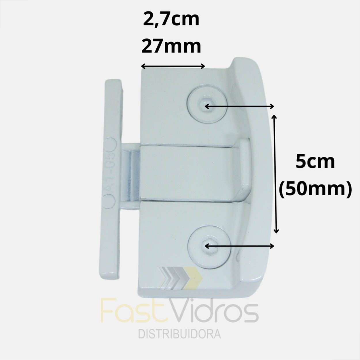 Bate Fecha 1571mini P/ Janela De Blindex V/a Metal - Fosco