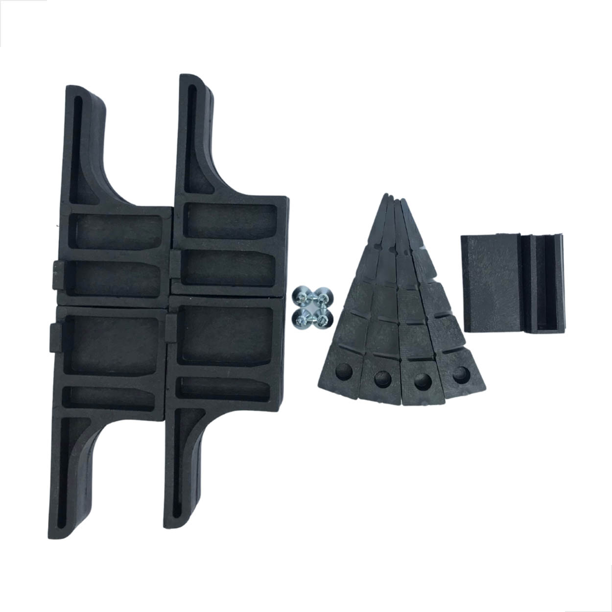 Batente Kit Para Janela E Porta De Vidro Temperados Preto