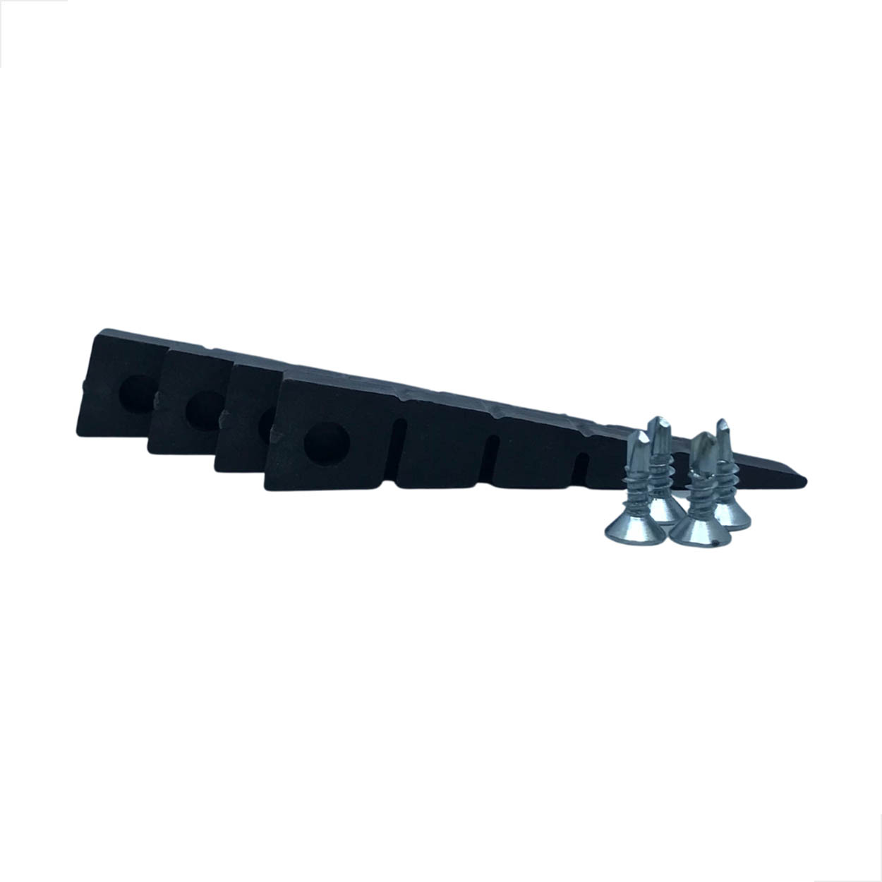 Batente Kit Para Janela E Porta De Vidro Temperados Preto