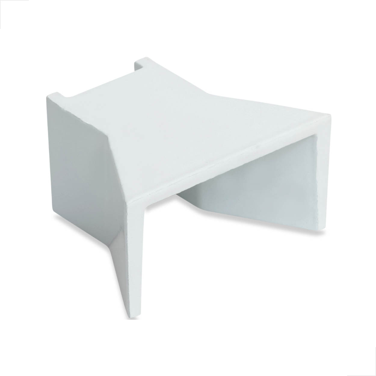 Batente Para Fechamento Portão Pc002 Alumínio Branco