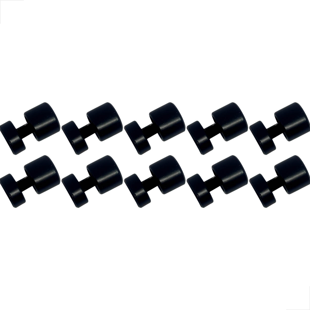 Botão De Correção Lamina Para Vidro 8mm e 10mm Preto 10un
