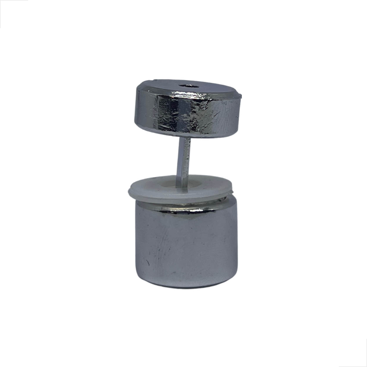 Botão De Correção Lamina Para Vidros 8mm e 10mm Cromado 10un