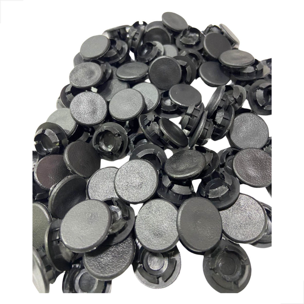 Botão Tapa Furo Para Esquadrias Pacote 100 Peças 1/2 Preto