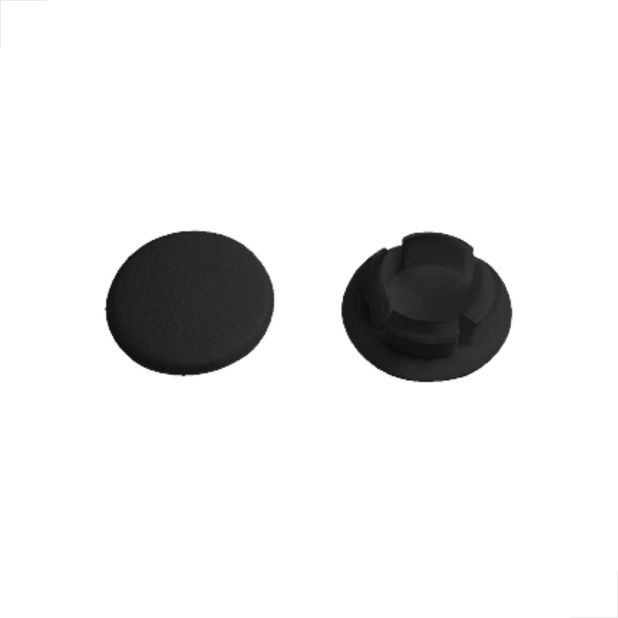 Botão Tapa Furo Para Esquadrias Pacote 100 Peças 1/2 Preto