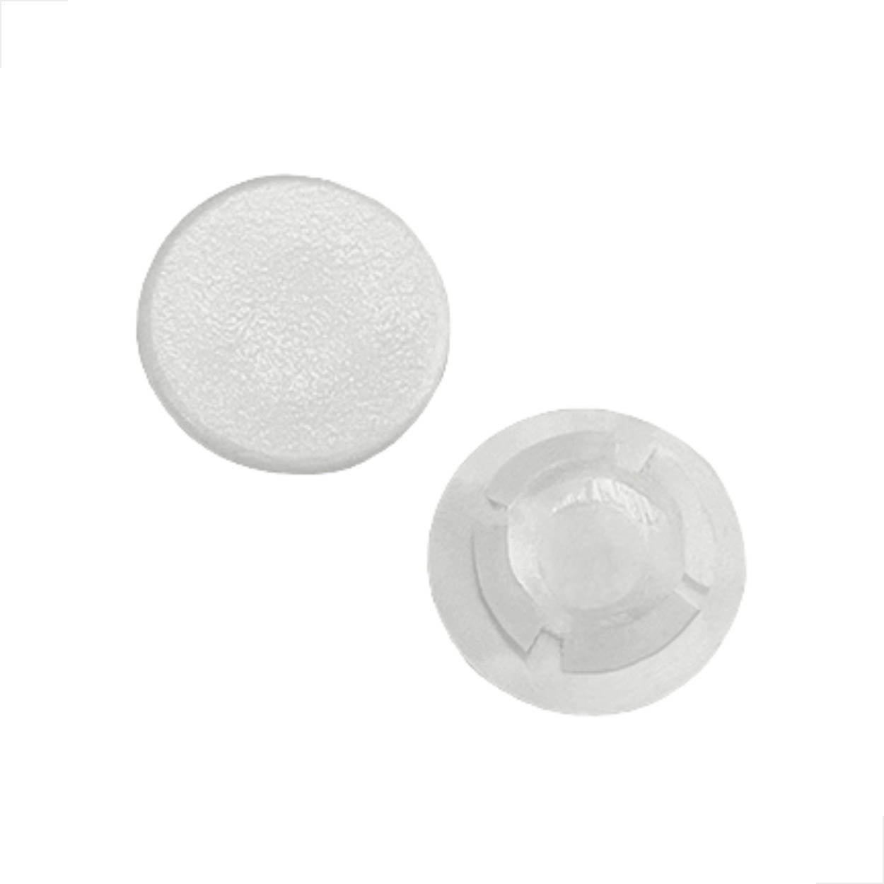 Botão Tapa Furo Para Esquadrias Pacote 500 Peças 1/2 Branco