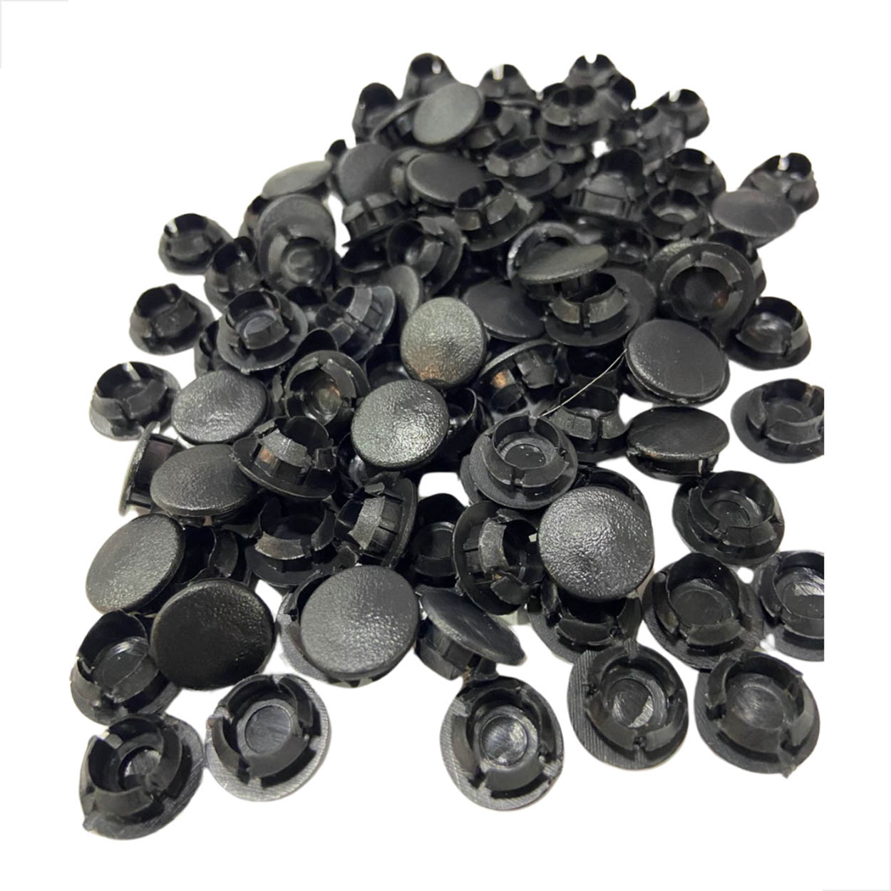 Botão Tapa Furo Para Esquadrias Pacote 500 Peças 1/2 Preto