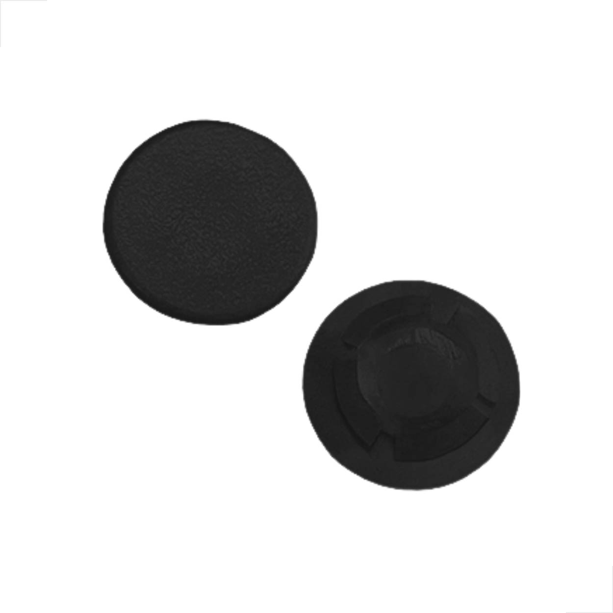 Botão Tapa Furo Para Esquadrias Pacote 500 Peças 1/2 Preto