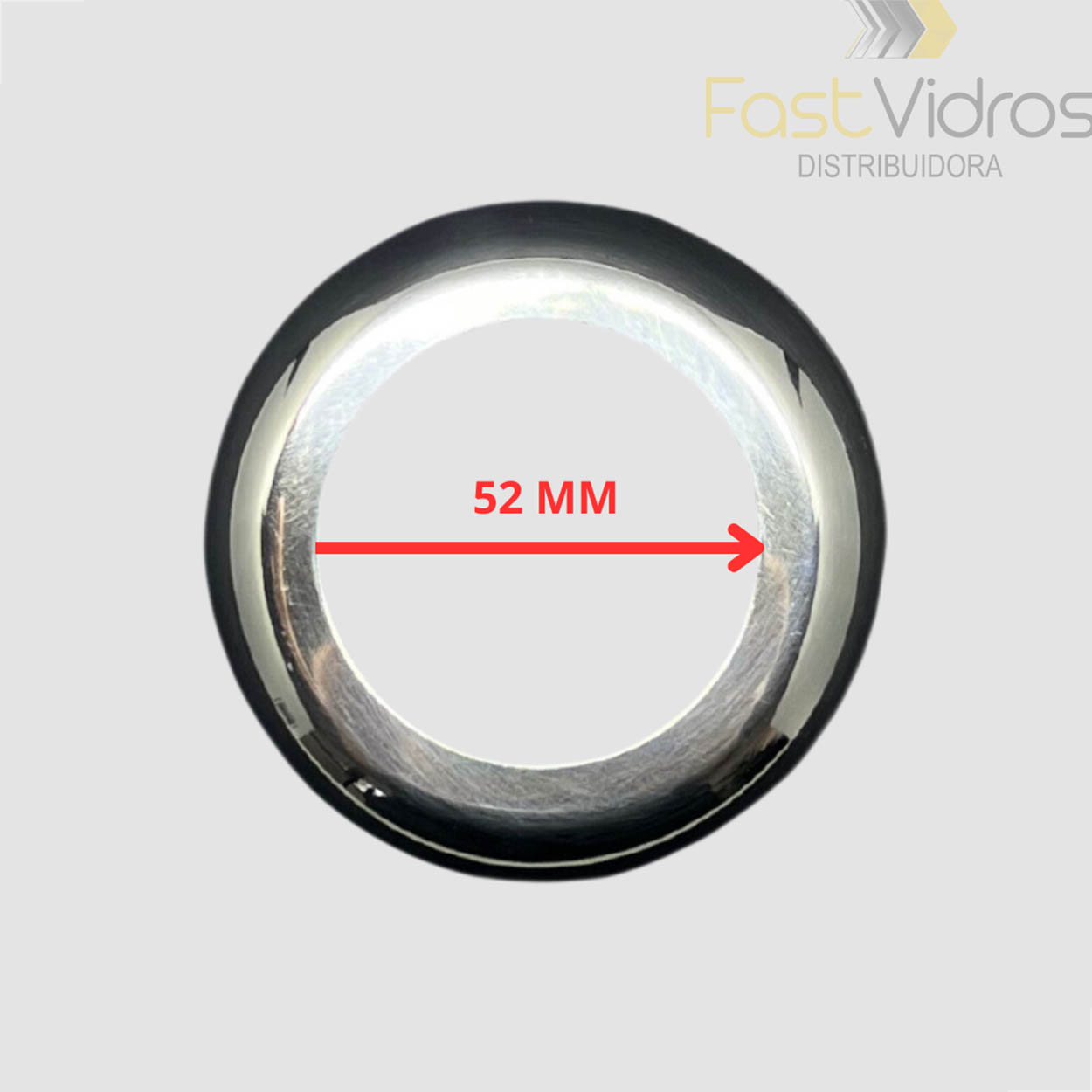 Canopla CP02 Tubo Redondo 2 Polegada Guarda Corpo - Cromado