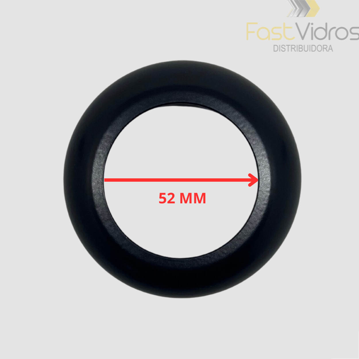 Canopla CP02 Tubo Redondo 2 Polegadas Guarda Corpo - Preto