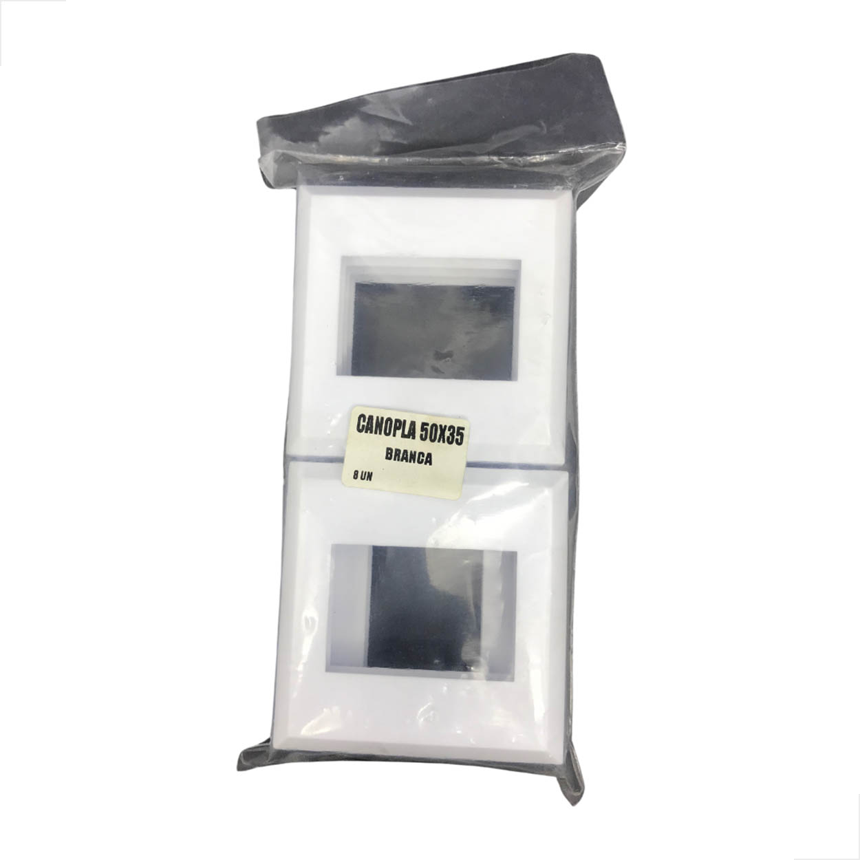 Canopla Para CG-077 Branco Corrimão Guarda Corpo 8 Unidades