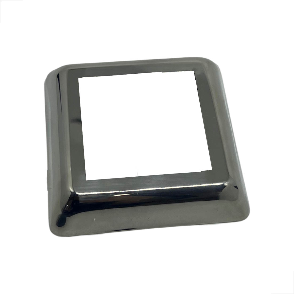 Canopla Quadrada 2 Polegadas Corrimão Guarda Corpo - Cromado