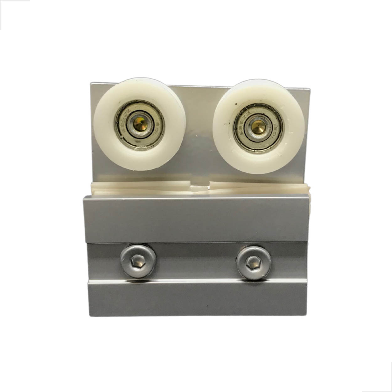 Carrinho Duplo 1122AC Porta Janelas De Vidro Correr Fosco