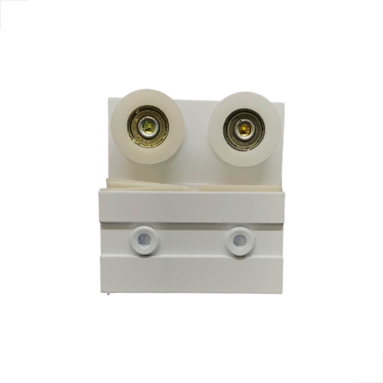 Carrinho Duplo 1122AC Portas Janelas De Vidro Correr Branco