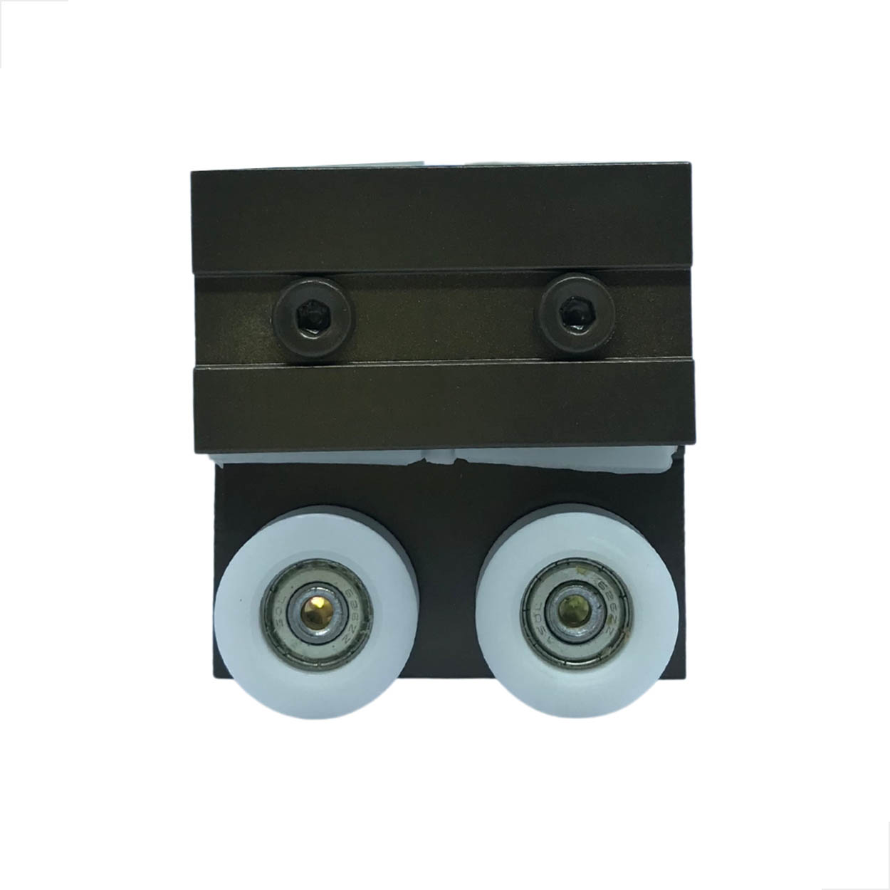 Carrinho Duplo 1122AC Portas Janelas De Vidro Correr Bronze