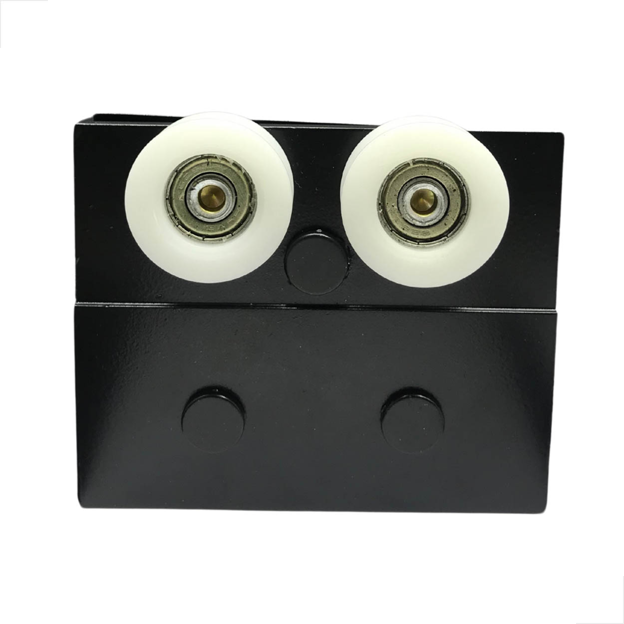 Carrinho G1122P Para Piso Porta De Correr De Vidro Preto