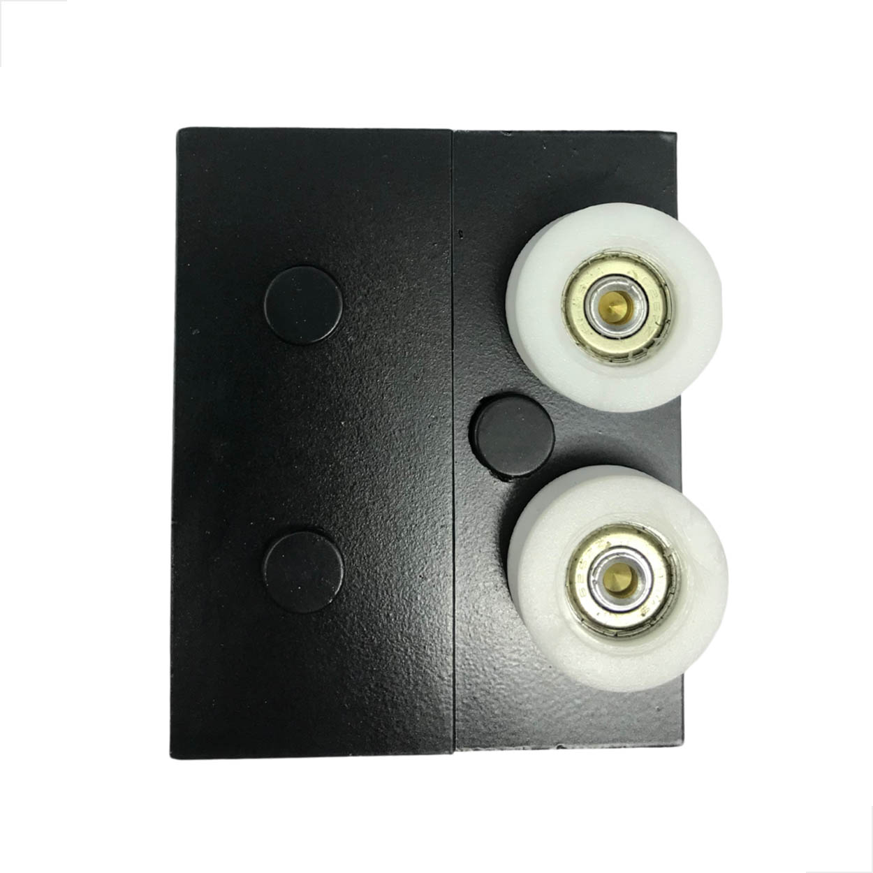 Carrinho G1122P Para Piso Porta De Correr De Vidro Preto