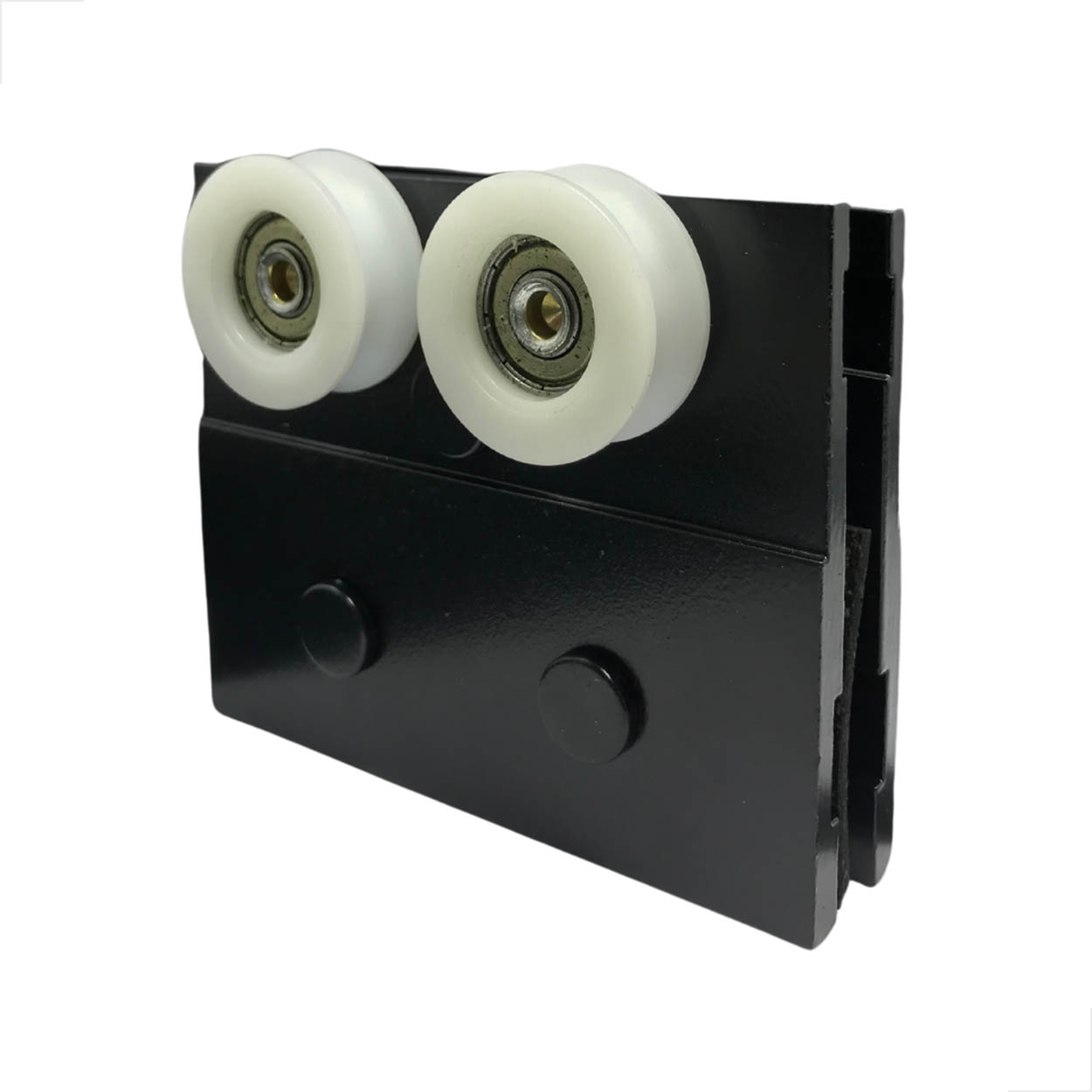 Carrinho G1122P Para Piso Porta De Correr De Vidro Preto