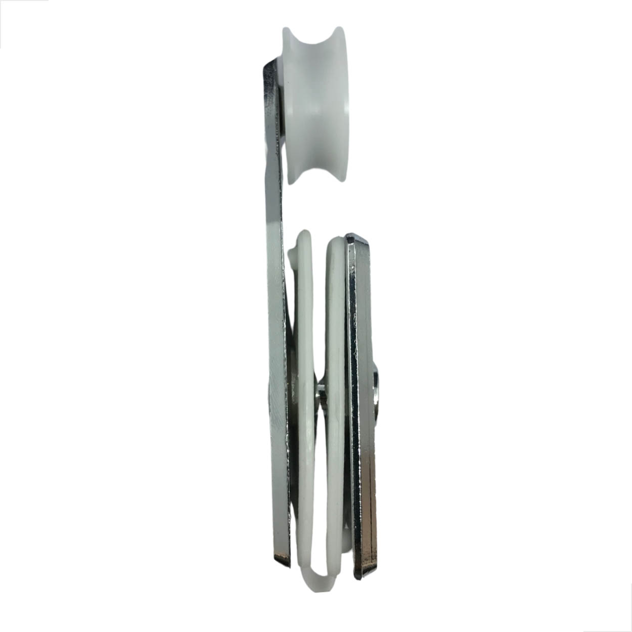 Carrinho Mini P/Porta Correr Roldana Concava 1126mc Cromado