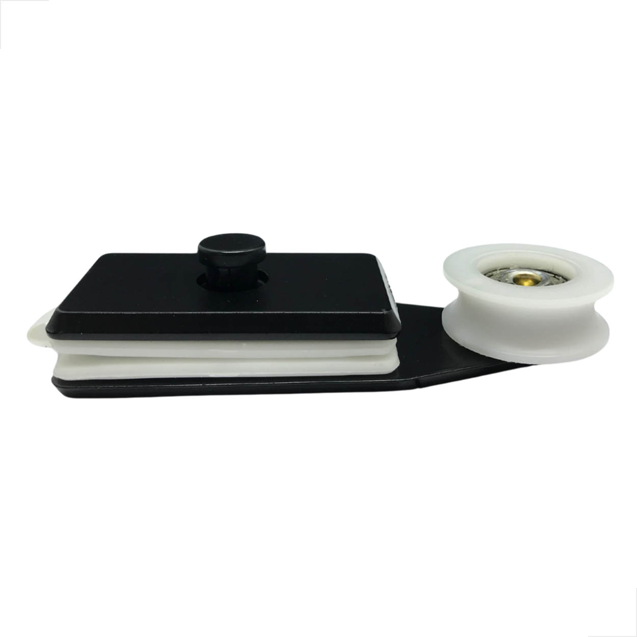 Carrinho Mini P/ Porta Correr Roldana Concava 1126mc Preto
