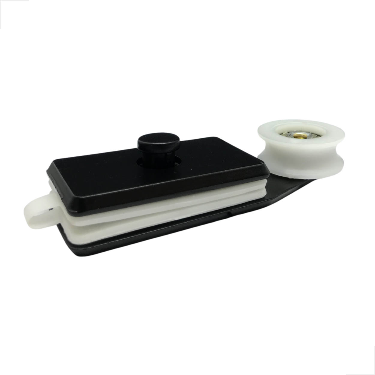 Carrinho Mini P/ Porta Correr Roldana Concava 1126mc Preto