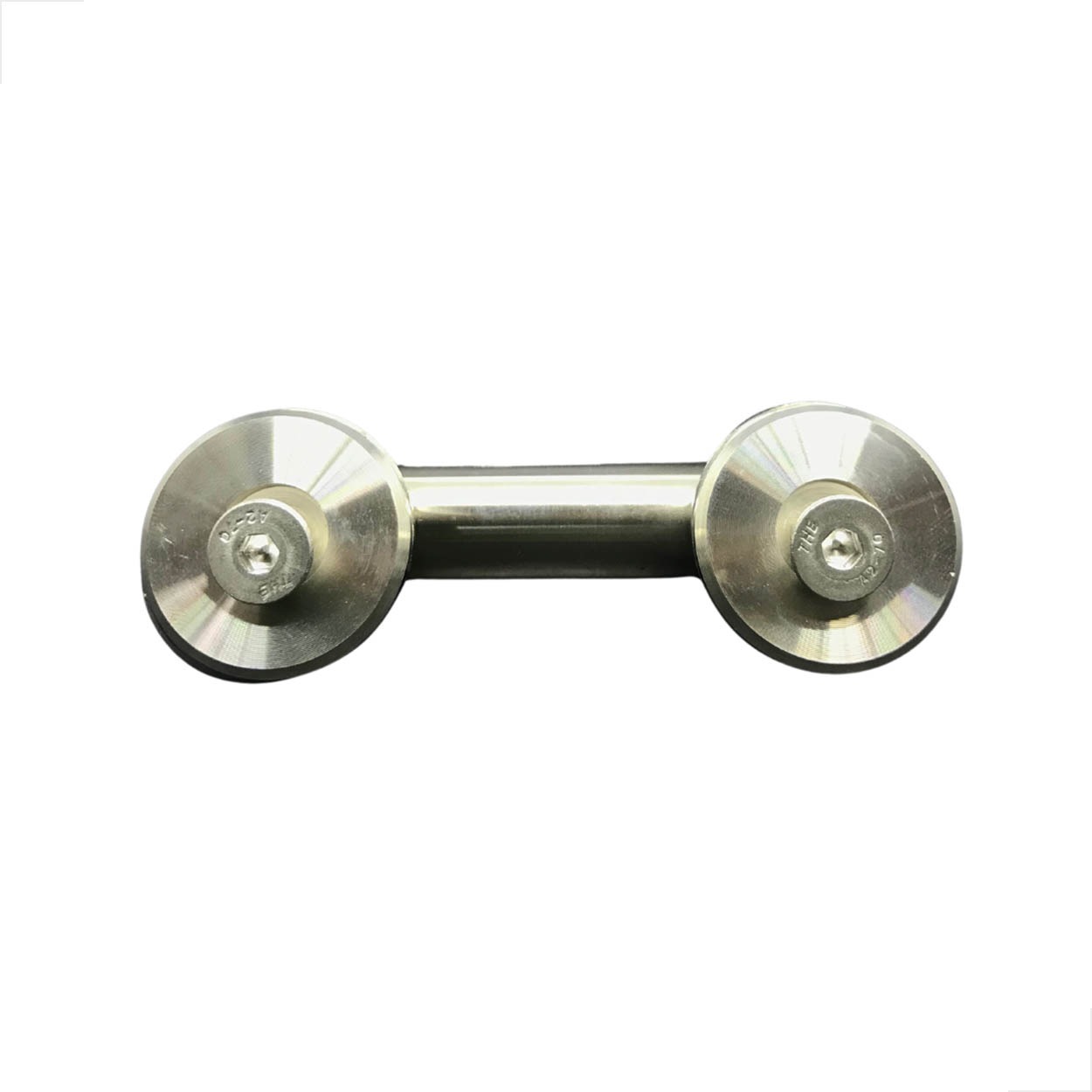 Conector Inox 304 180º V/V Para Guarda Corpo Corrimão Polido
