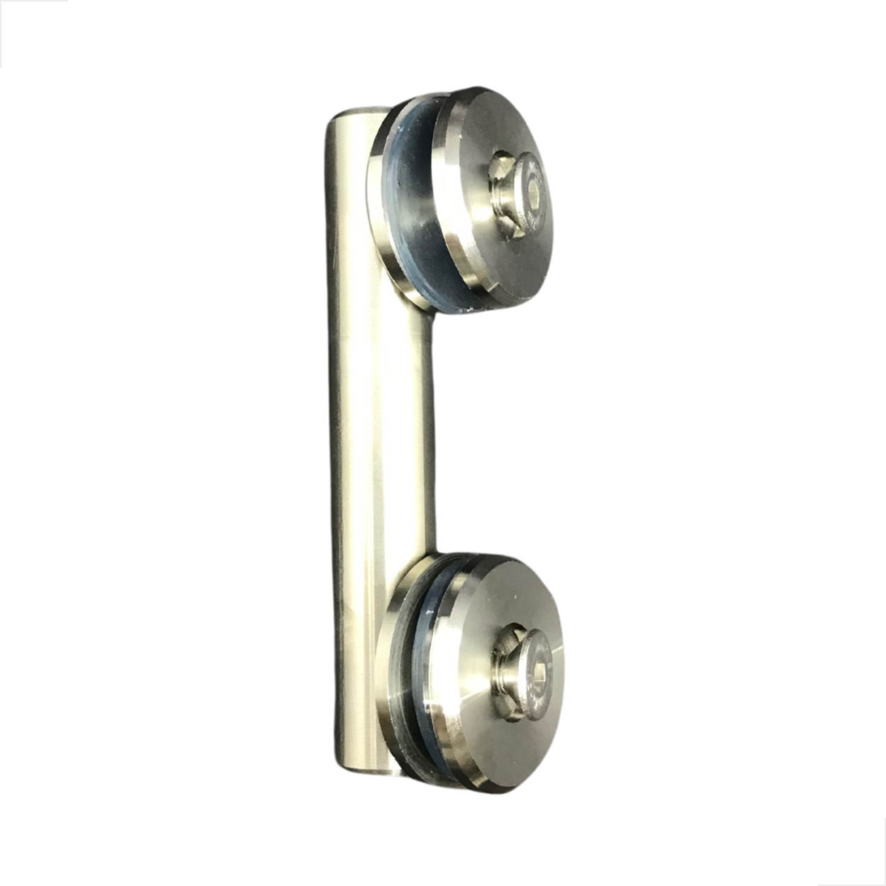 Conector Inox 304 180º V/V Para Guarda Corpo Corrimão Polido