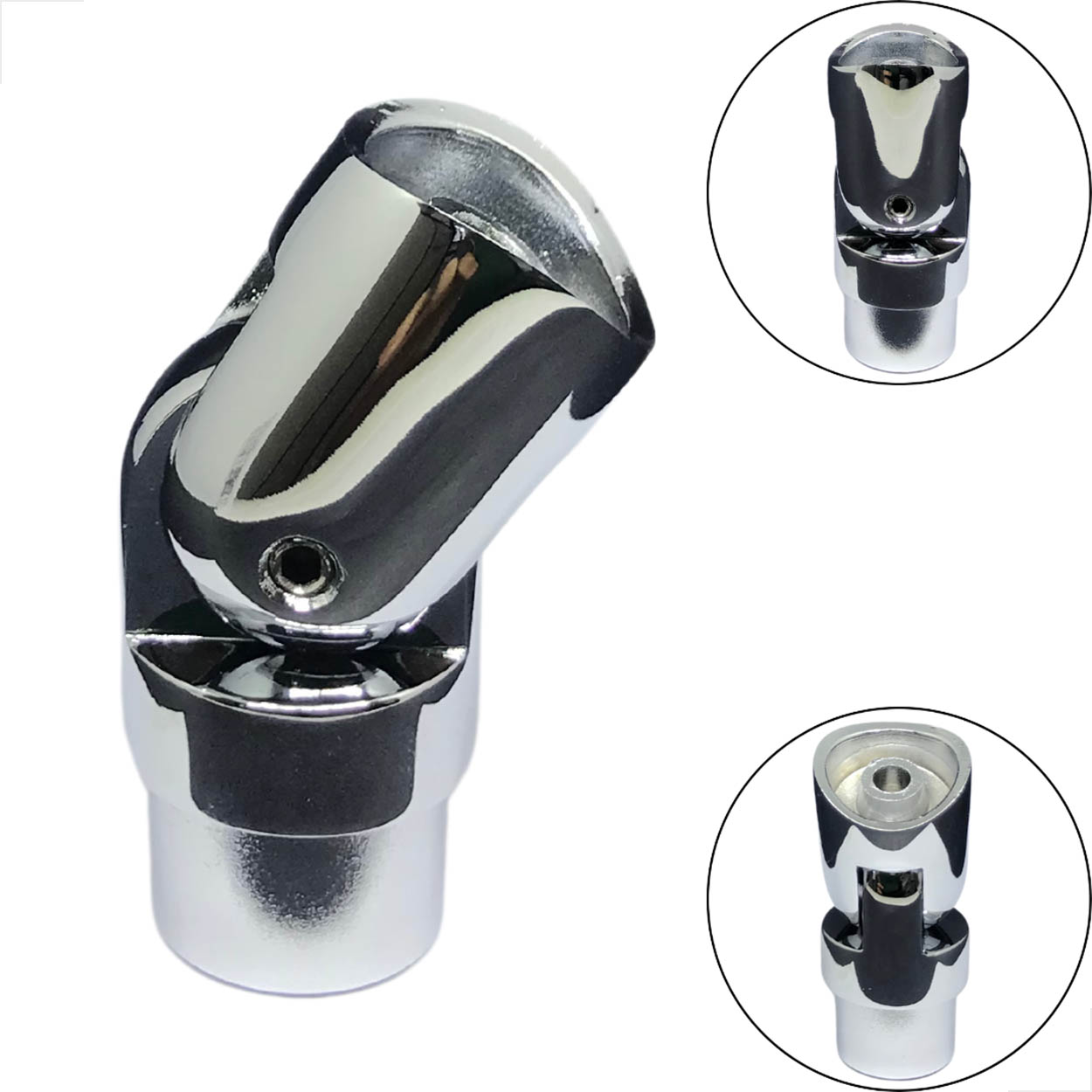 Conexão Angular AG01 Guarda Corpo Corrimão 1 Pol - Cromado