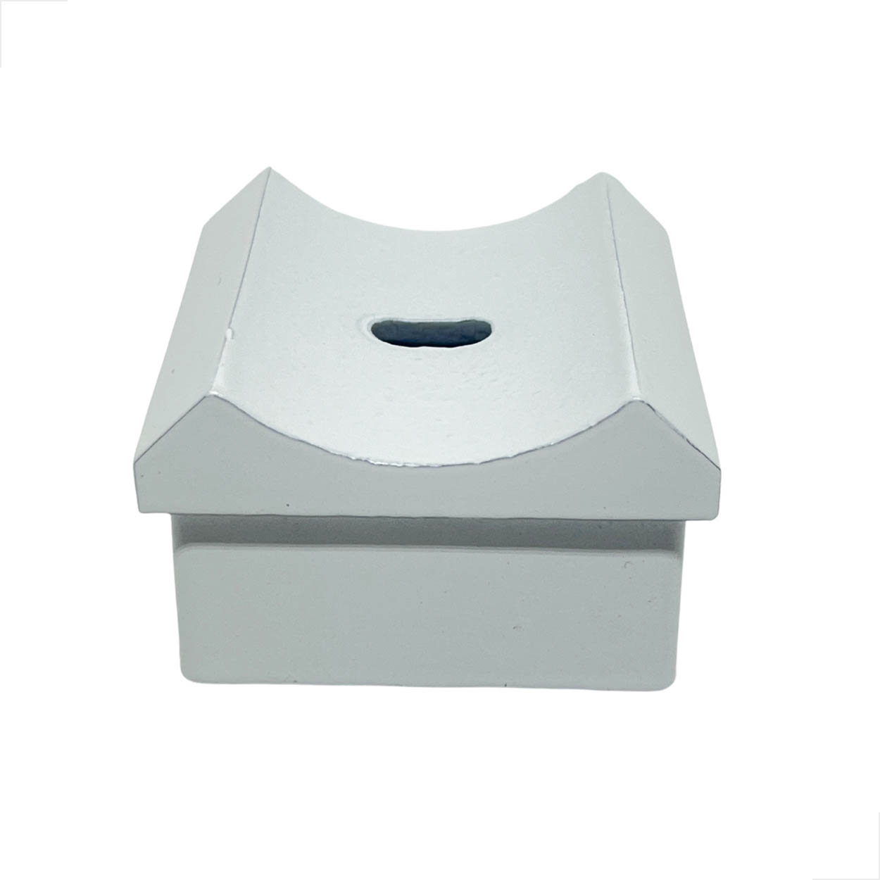 Conexao Fixa Fx02Q Quadrada 2 Polegadas Aluminio Branco