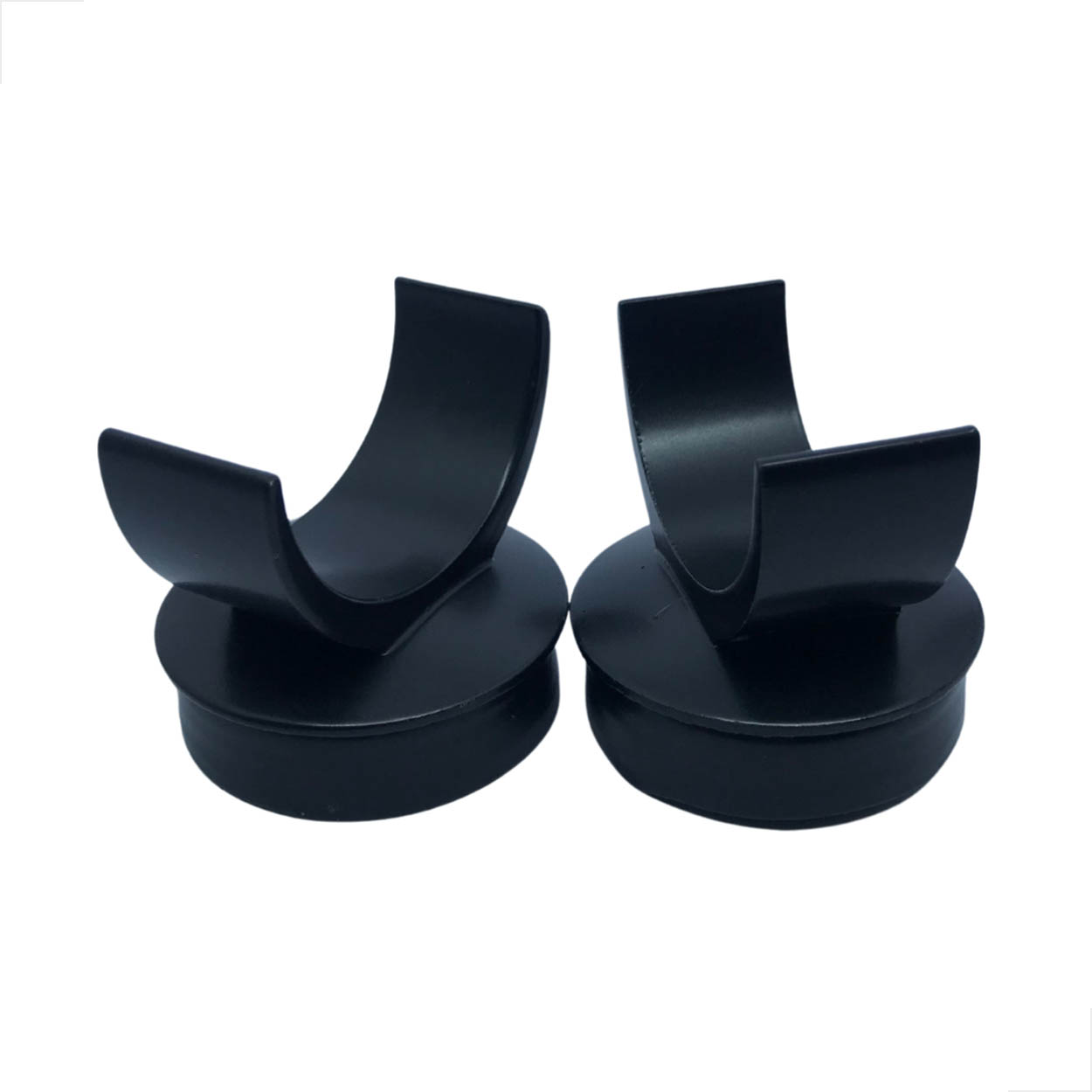 Conexão Fixa Para Corrimão Guarda Corpo 2 Pol Preto 2pçs