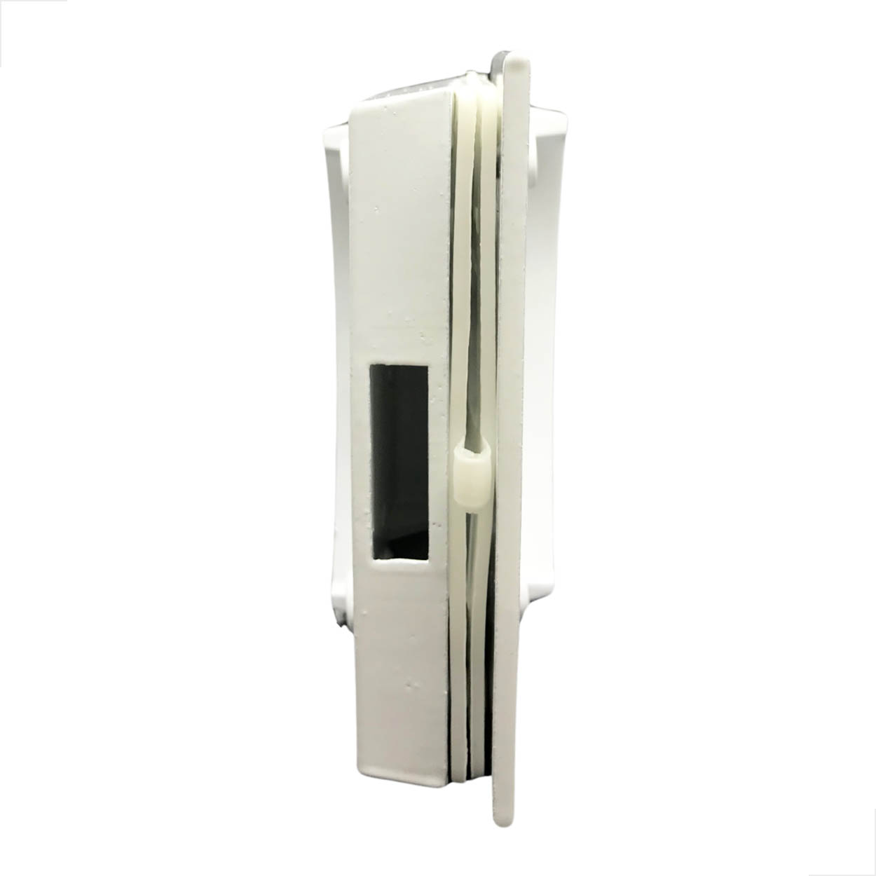 Contra Fechadura Porta De Correr 90º Zamac Branco 3534