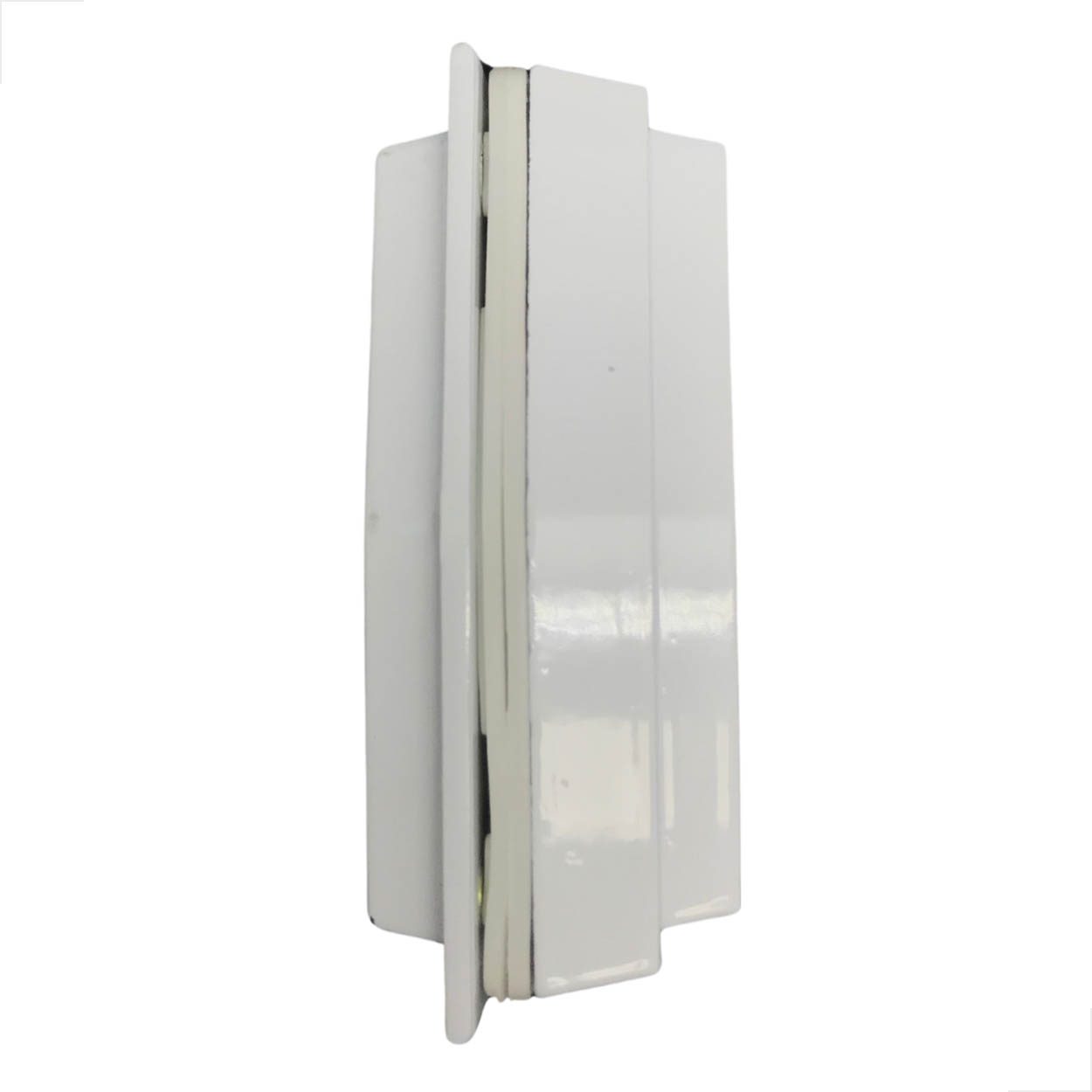 Contra Fechadura Porta De Correr 90º Zamac Branco 3534