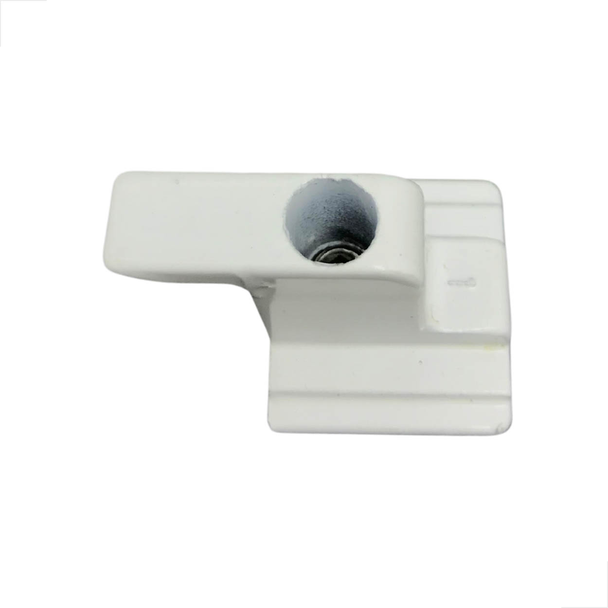 Contra Fecho Fechadura Central Con-410 Zamak C/10 Branco