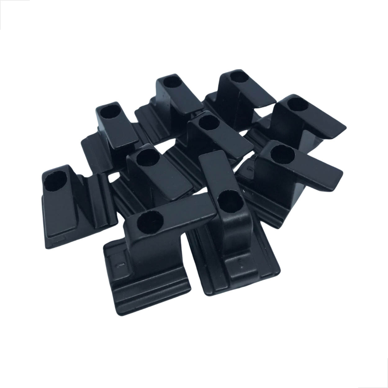 Contra Fecho Fechadura Central Con-410 Zamak C/10 Preto