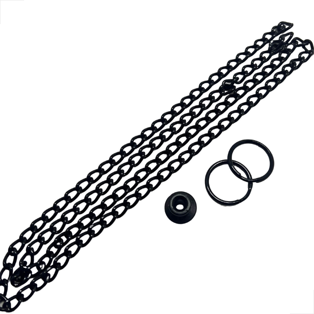 Corrente Argola Calota P/ Janela Basculante Aluminio Preto
