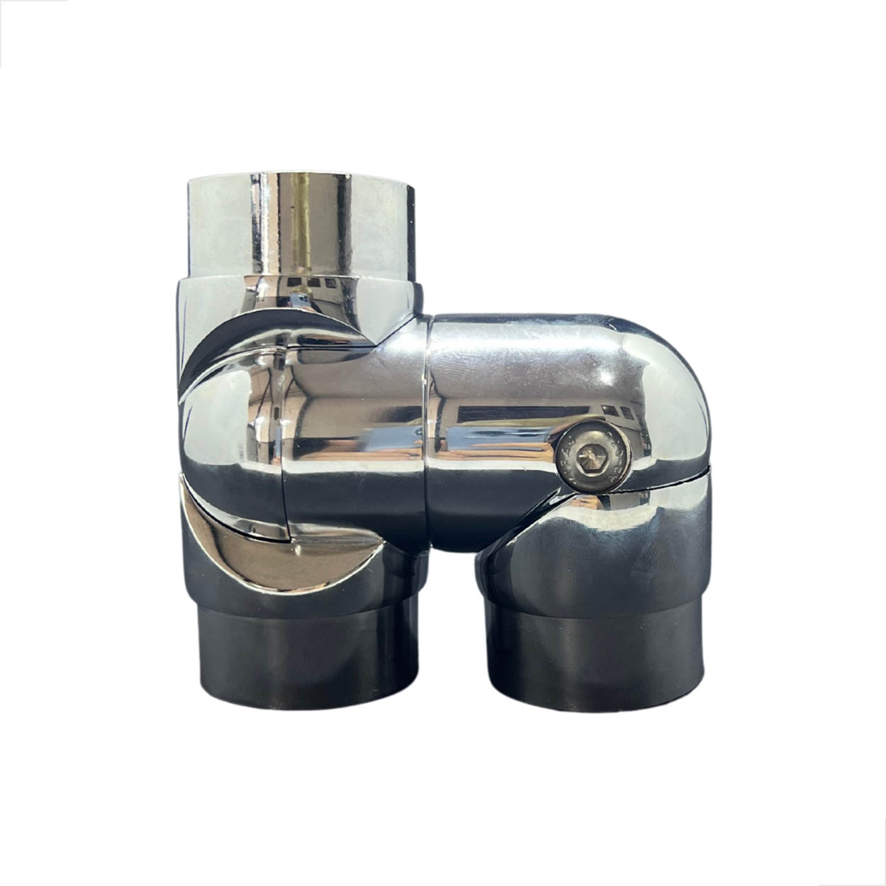 Cotovelo Duplo CD02 Articulado 2 Pol Guarda Corpo - Cromado