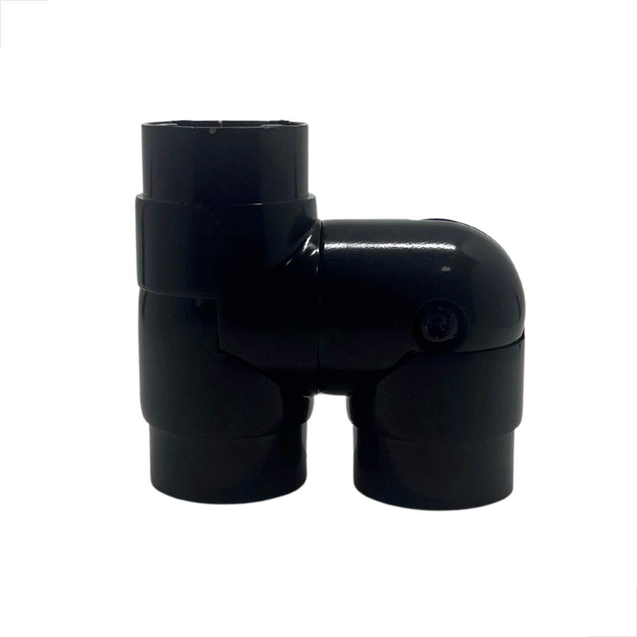 Cotovelo Duplo CD02 Articulado 2 Pol Guarda Corpo - Preto