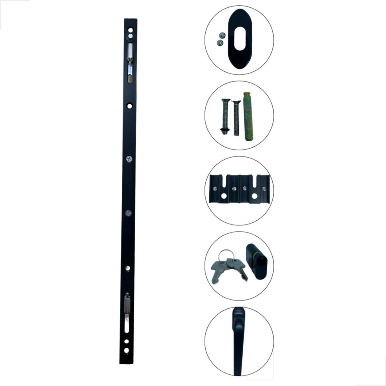 Cremona Portas e Janelas Correr 800mm Chave Interna Euro PTO