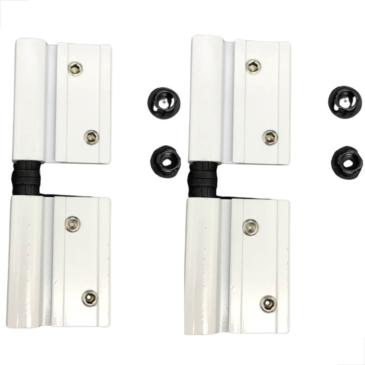 Dobradiça 02 Abas Linha30 Porta Alúminio Dob751 2pçs Branco