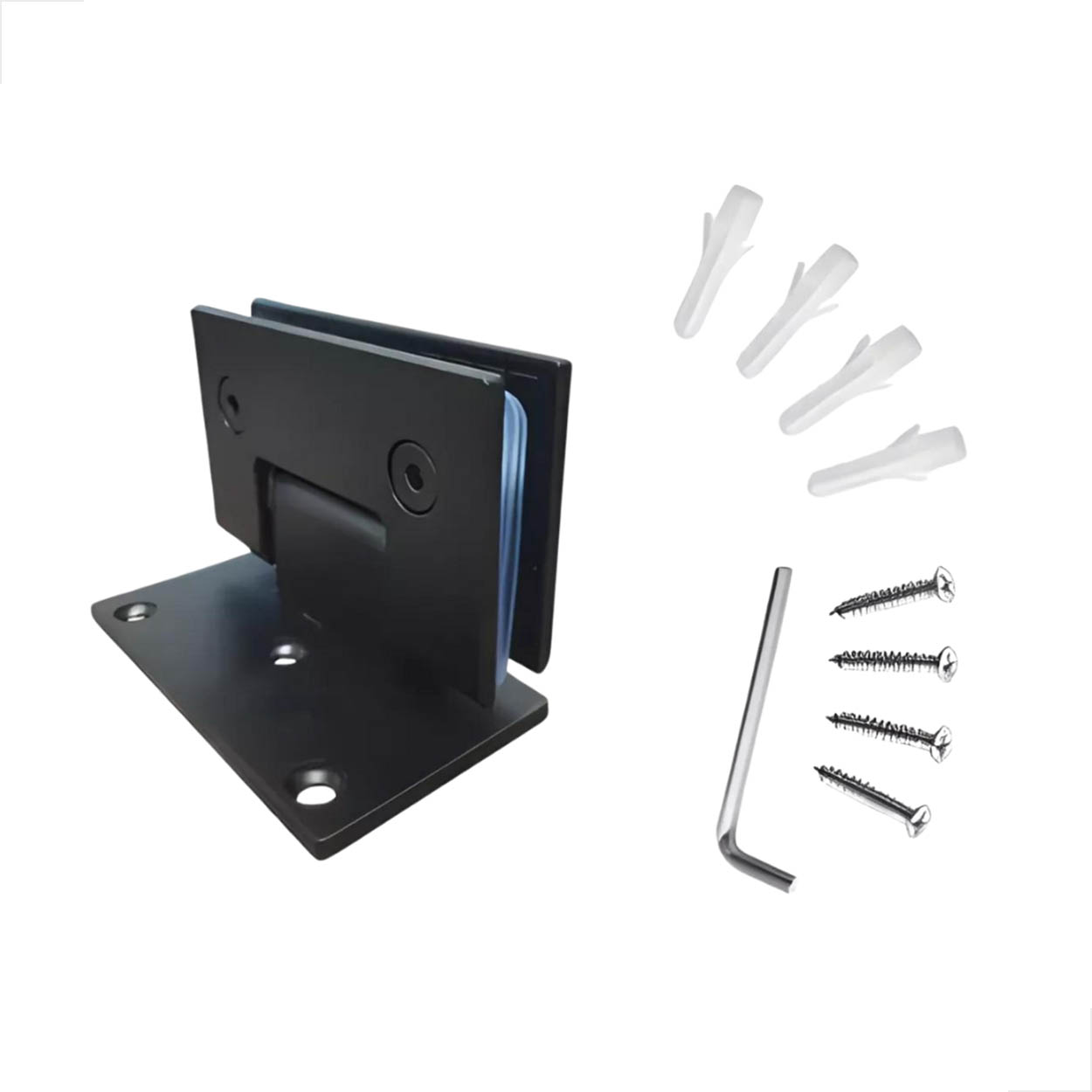 Dobradiça Aço Inox Gv48 Para Box E Portas De Vidro 1011 PTO