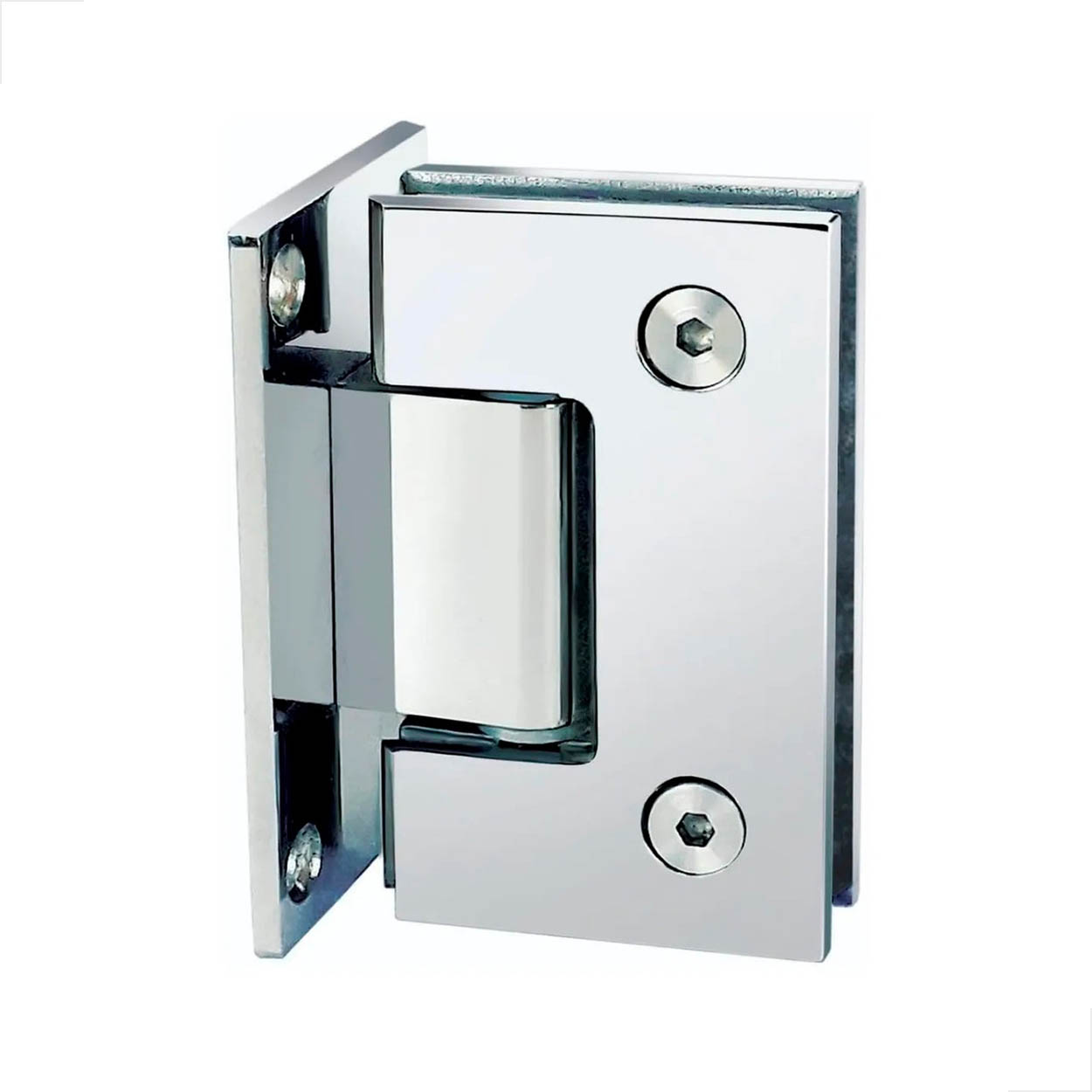 Dobradiça inox GV48 VIDRO/ALV Porta box de vidro 1012 Polido