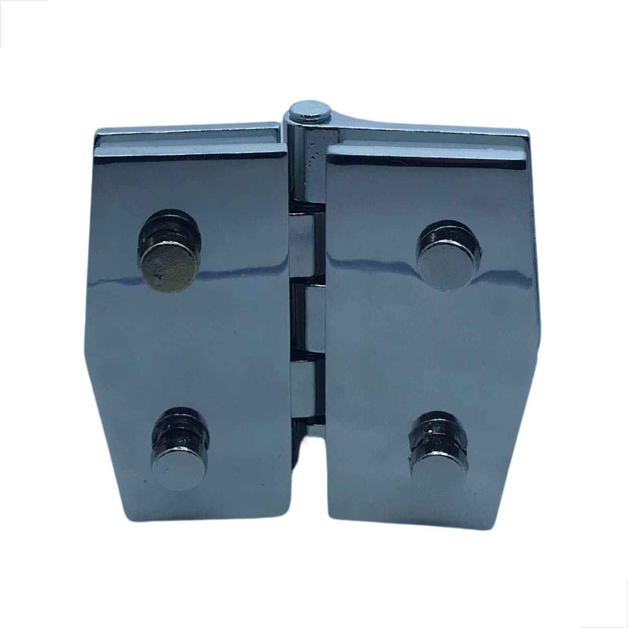 Dobradiça De Batente Vidro Vidro 1118D Cromado Zamac