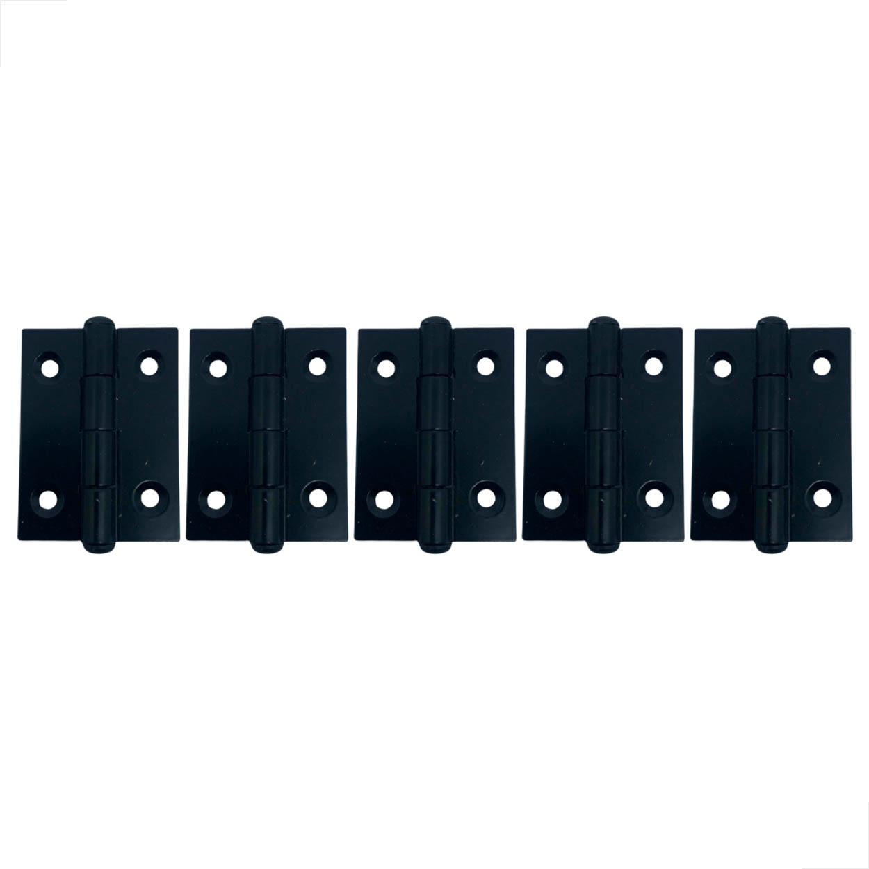 Dobradiça Em Alumínio 50x40mm Preto Para Portas 5 Unidades