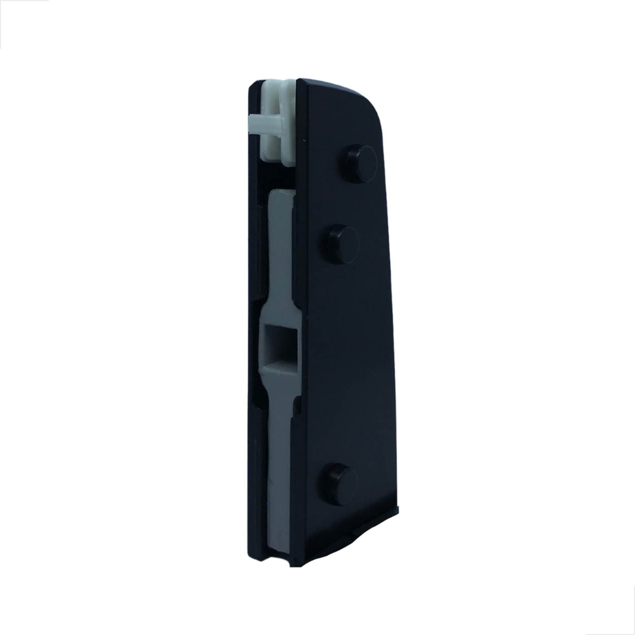 Dobradiça Inferior 1103 Porta Vidro Pivotante Metal Preto