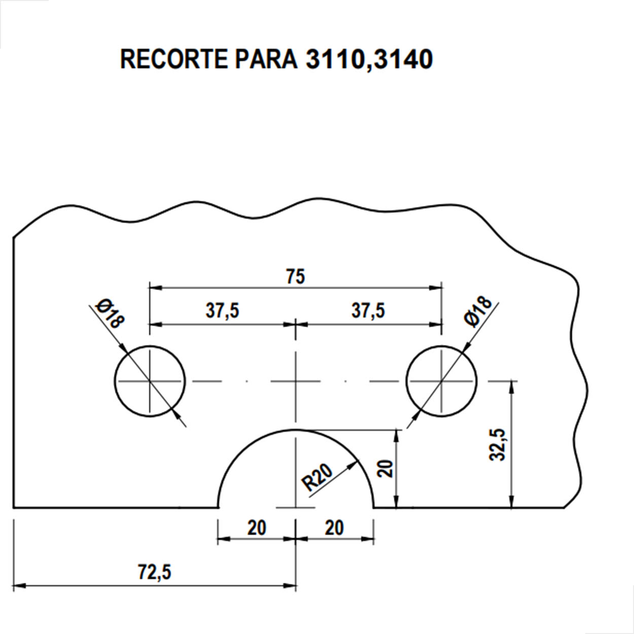 Dobradiça Inferior Para Mola (Latão) 3110 Para Porta Branco