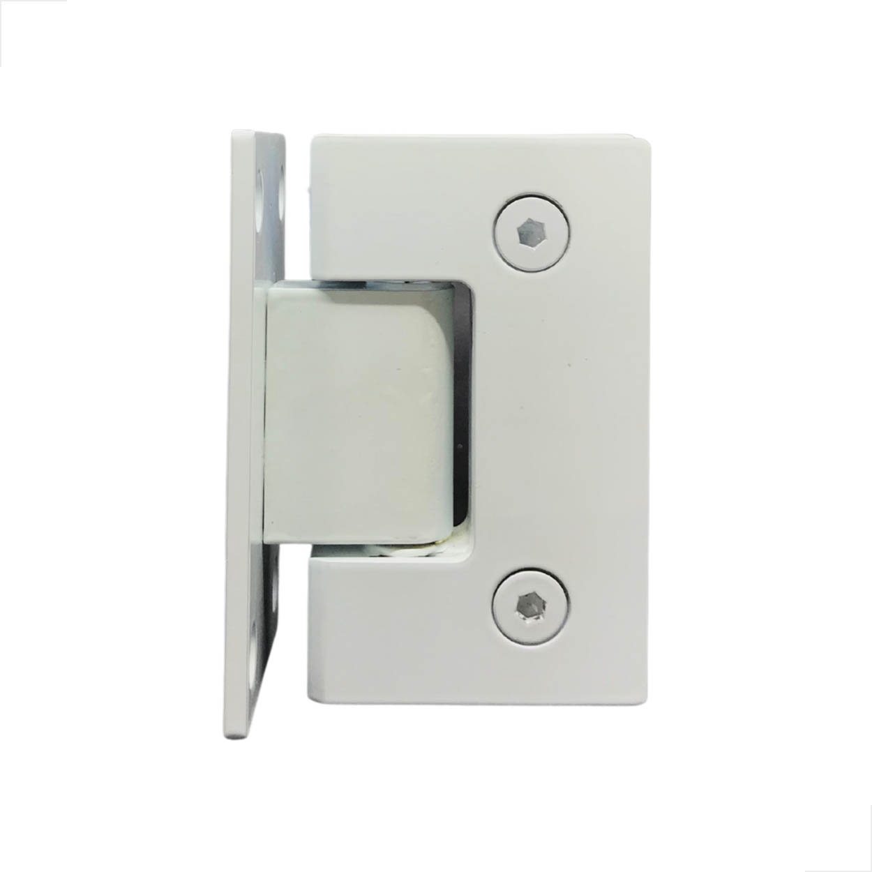 Dobradiça Inox GV48 Vidro/Alv Porta Box De Vidro 1012 Branco