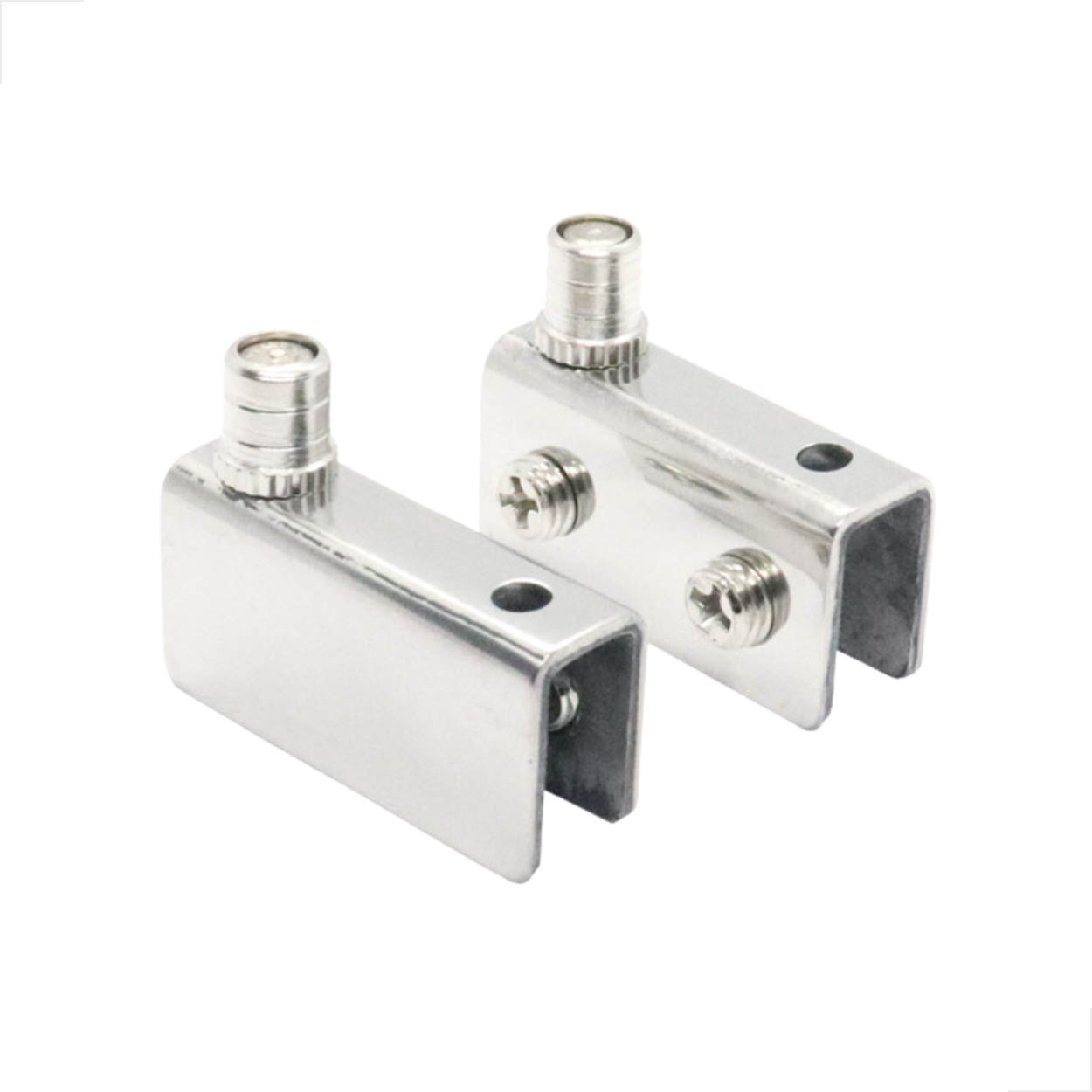 Dobradiça Inox Porta De Vidro Rack (2 Par) 05 a 10mm